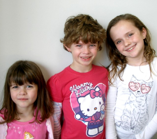 Claire Louise and friends ear piercing in Bev Hills